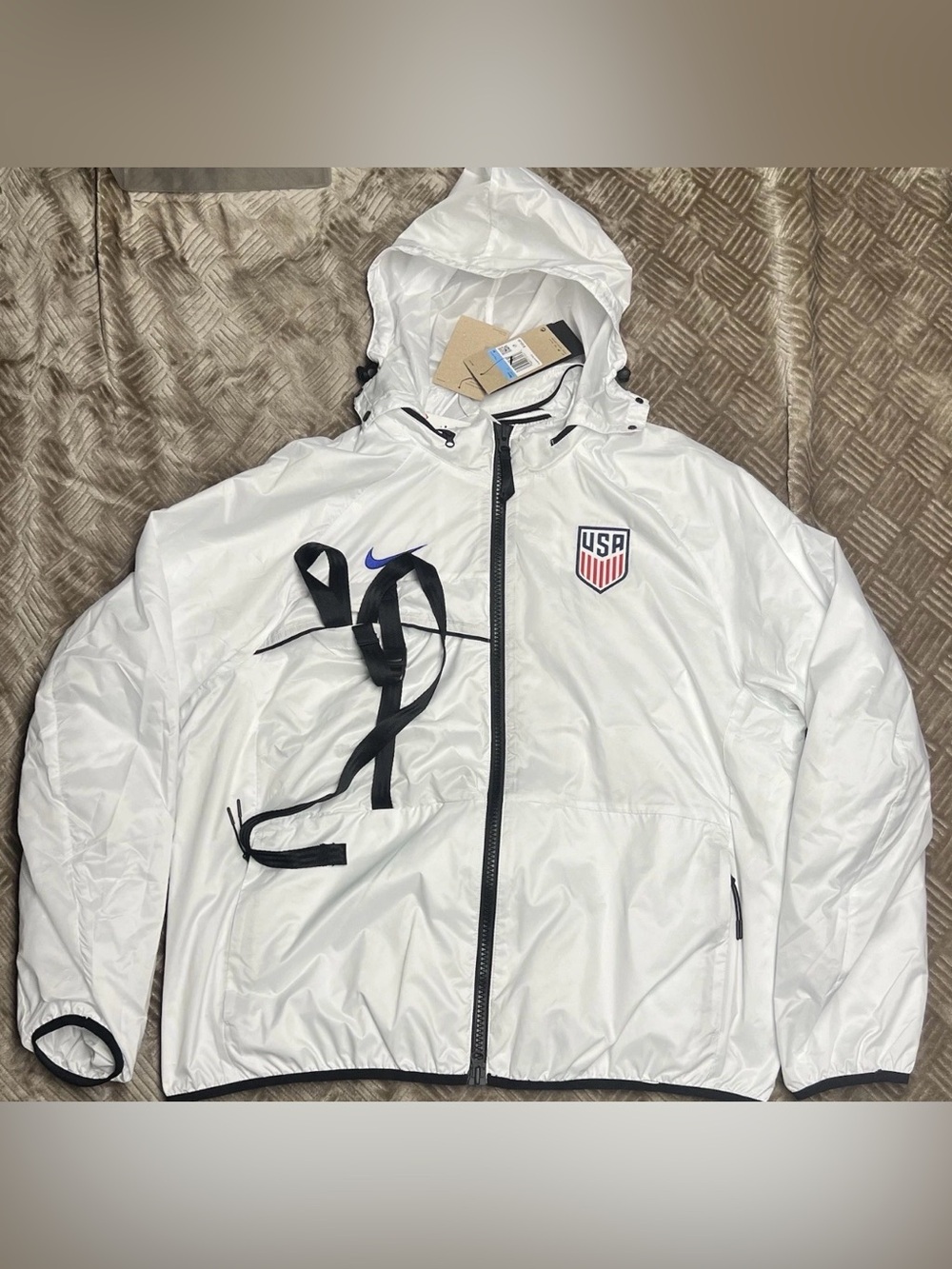 Nike Team USA Halo Anthem Pregame Soccer Jacket Men Size Small M FZ8367-121